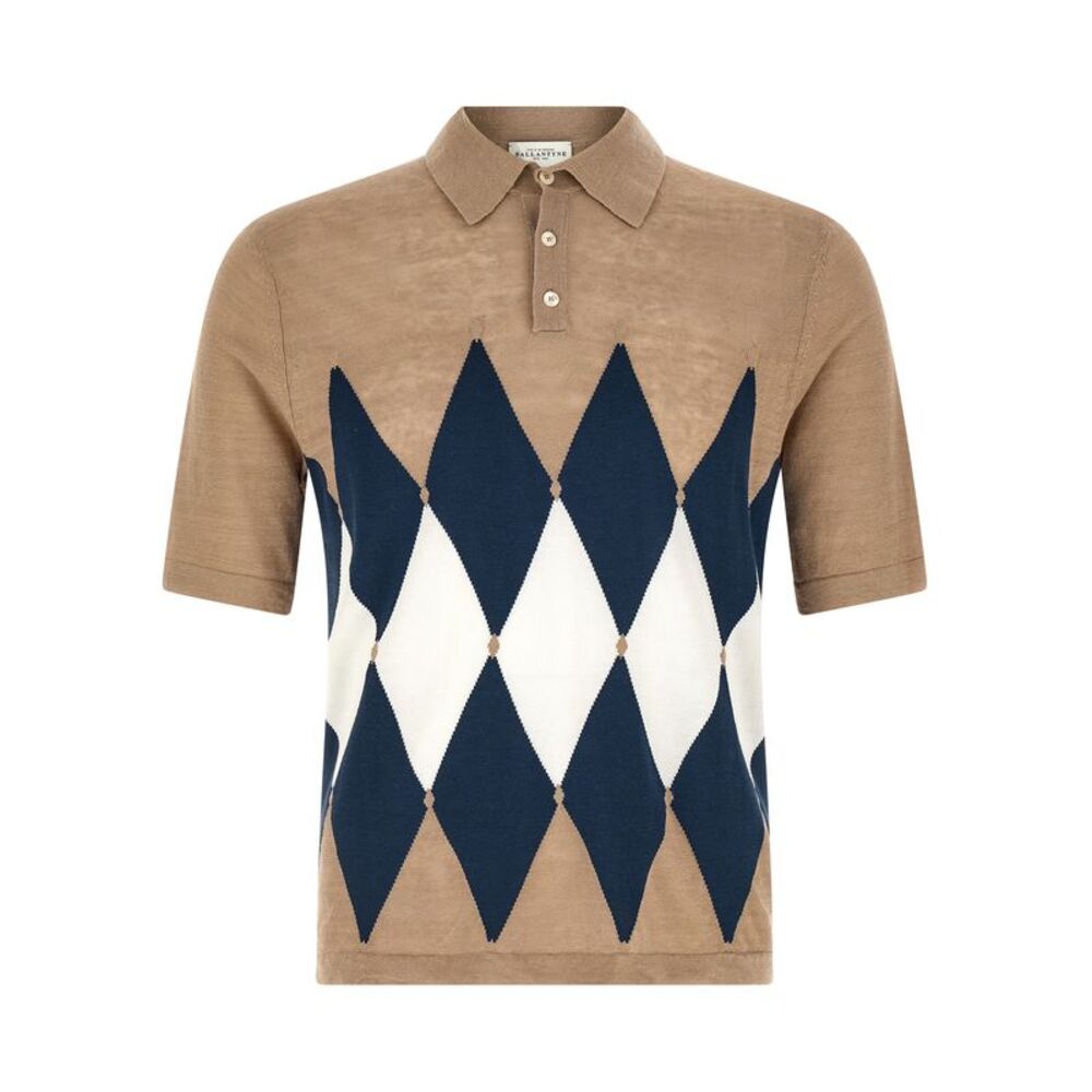 Ballantyne Men Polo Argyle
